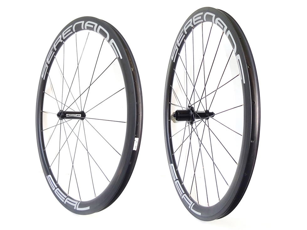 Serenadebikes carbon road bicycle wheels 38mm SR030SB